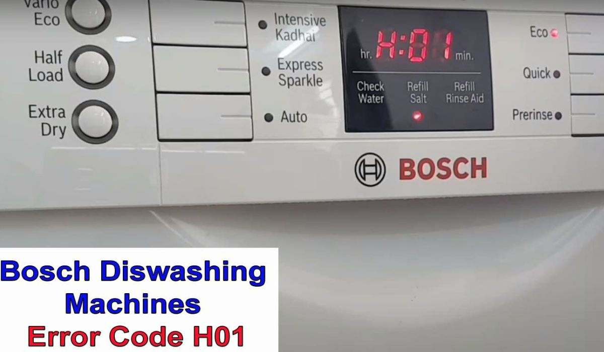 what does h01 mean on bosch dishwasher